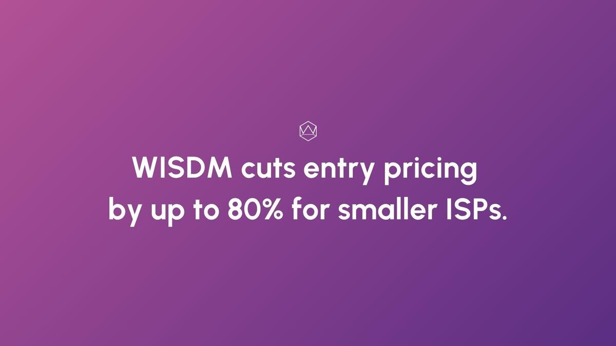 WISDM - WISDM Cuts Entry Pricing by 80%